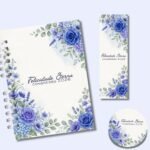 Arquivo Caderno para Congresso 2026 Floral Azul com Tema - Imagem 6