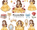 Kit Digital Princesa Bela
