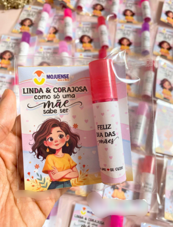 3-CARD E RÓTULO GLOSS LABIAL Dia das MÃES MODELO1 Arquivo Dia das Mães Card Gloss - Imagem 1