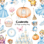Kit Digital Princesa Cinderela