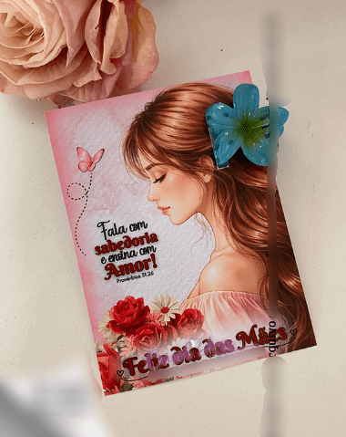 6-Card mini presilha mãe Arquivo Card mini presilha mãe - Imagem 1