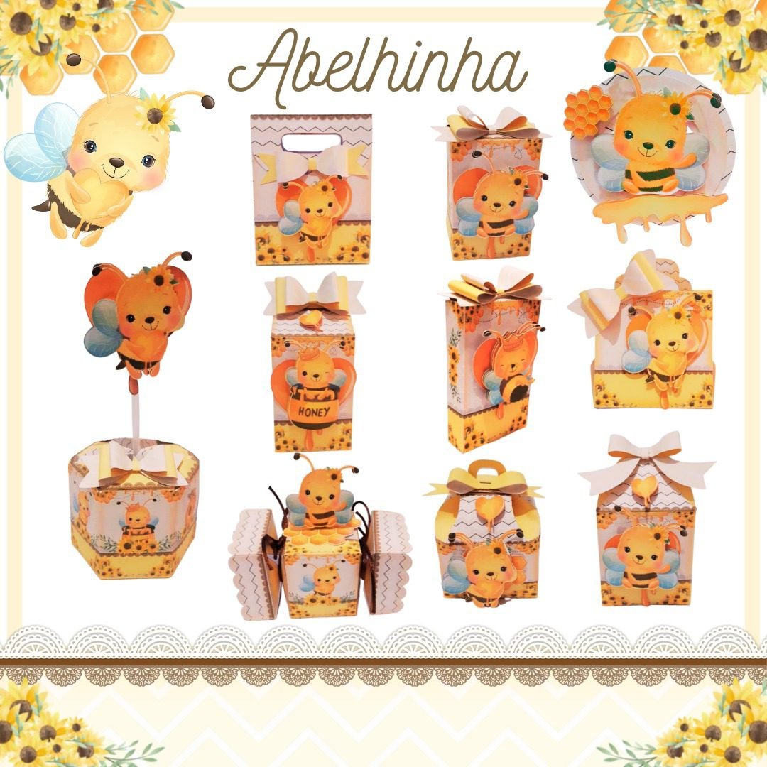 ABELHINHA 15 Arquivo de corte Abelhinha 15 - Imagem 1