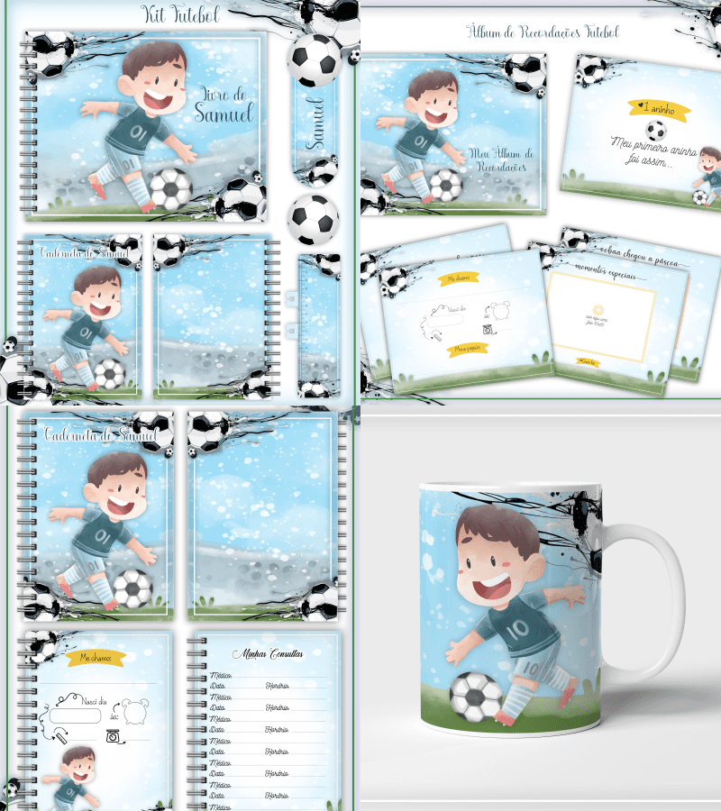 FUTEBOL Arquivo Encadernação Baby Futebol - Imagem 1