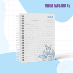 Arquivo Caderno A5 Borboleta Azul - Imagem 3