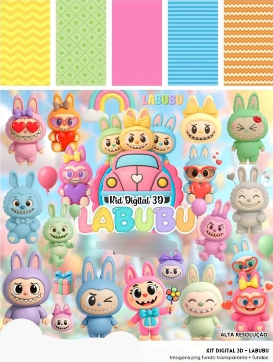014 - LABUBU Kit Digital Labubu - Imagem 1
