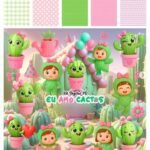 Kit Digital  EU AMO CACTOS 3D