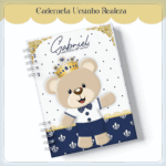 Arquivo encadernação baby Ursinho Realeza