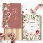 Arquivo Floral Romântico Combo Agendas - Imagem 2