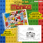 Arquivo Livro de Colorir Turma da Mônica - Imagem 2