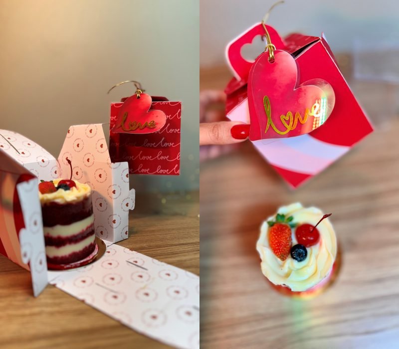 1 - BOX PRESENTEÁVEL - MINI BOLO Arquivo Dia dos Namorados Caixa Mini Bolo - Imagem 1