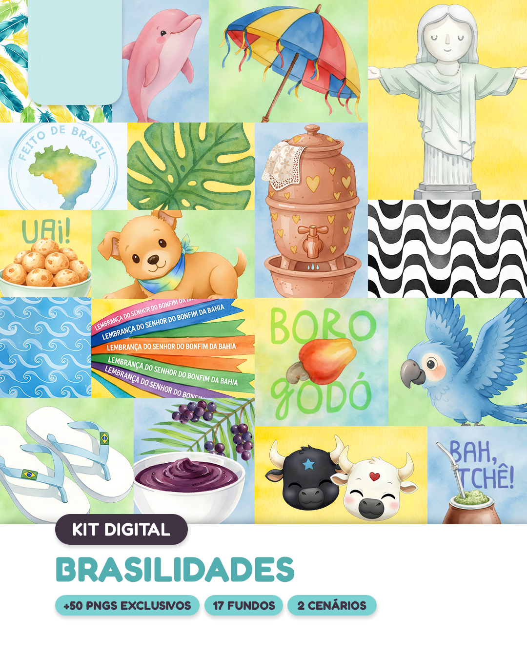 1-Kit Digital Brasilidades Kit Digital Brasilidades - Imagem 1