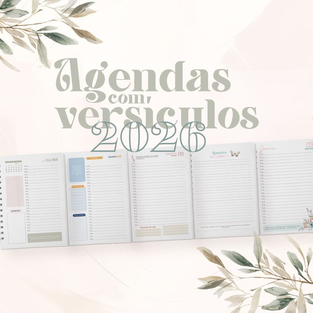 11-Pack Agendas com Versículos 2026 Arquivo Pack Agendas com Versículos 2026 - Imagem 1