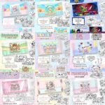 Arquivo Combo Cards de Colorir - 100 temas