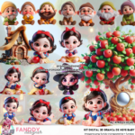 Kit digital branca de neve baby