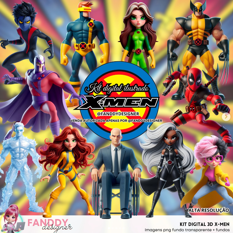 132 - X-MEN Kit Digital X-Men - Imagem 1