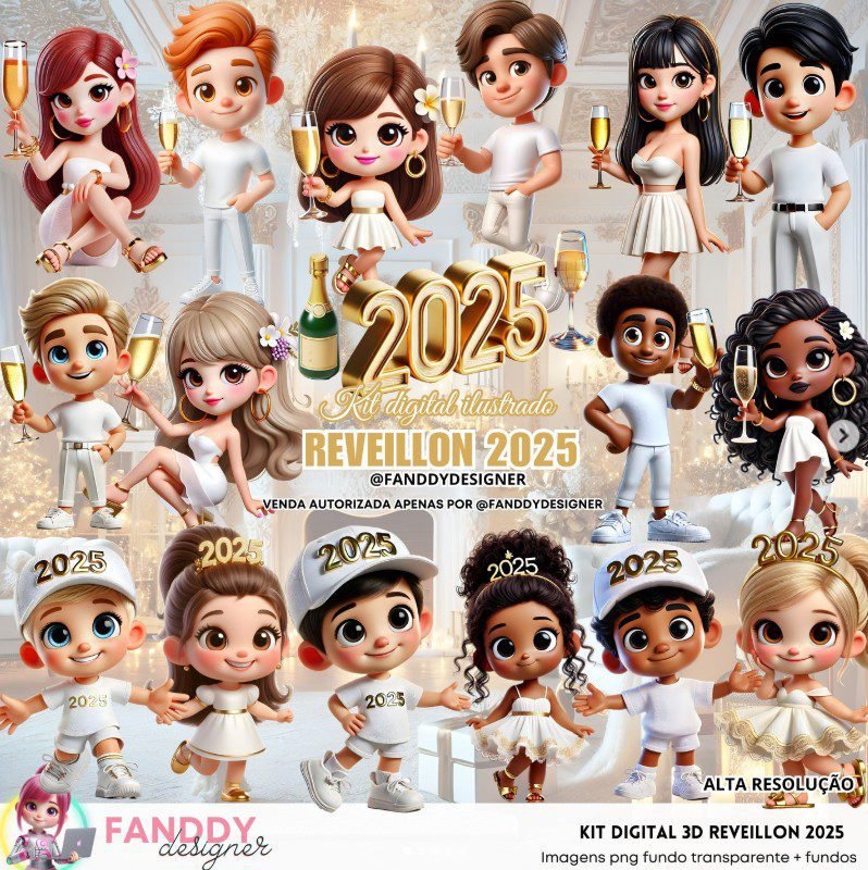 150 - REVEILLON 2025 Kit Digital REVEILLON 2025 - Imagem 1