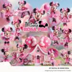 Kit Digital Minnie Rosa Poá