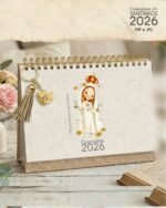 Arquivo Calendário de Mesa Santinhos A5 Horizontal +12 Capas - Imagem 5