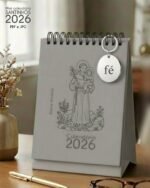 Arquivo Mini Calendário de Mesa A6 Santinhos Masculino 2026 - Imagem 4