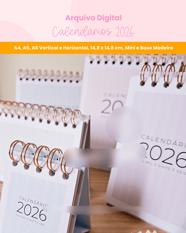 2-BRANCO PAPEL - Calendários 2026 Arquivo Calendários 2026 - Imagem 1