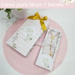 Arquivo Caixa + Sacola para Terço Eucaristia Rosa