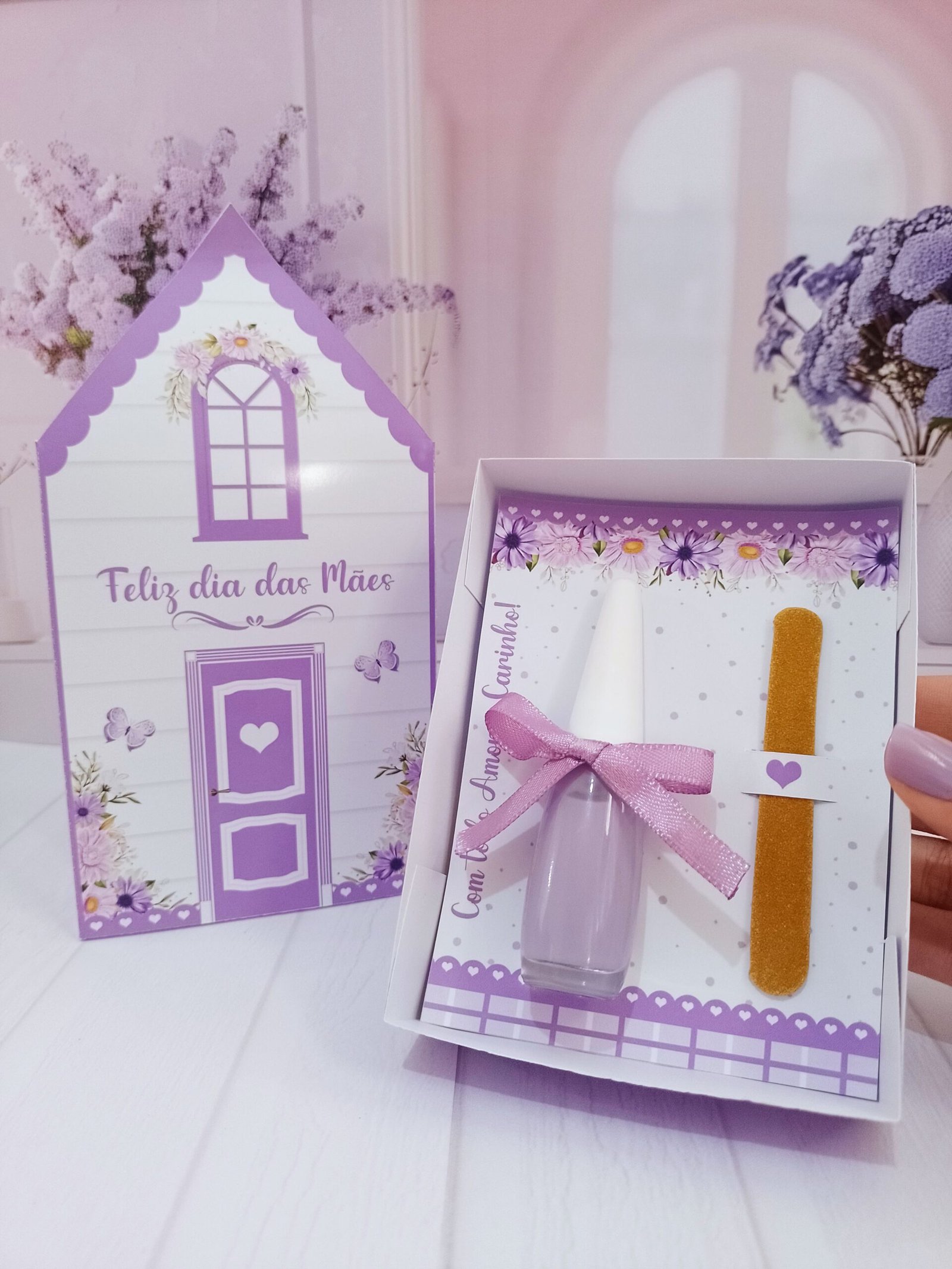 2-Caixinha Casa Esmalte e Lixa Arquivo Dia das Mães Caixinha Casa Esmalte e Lixa - Imagem 1