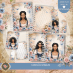 Arquivo Floral Azul