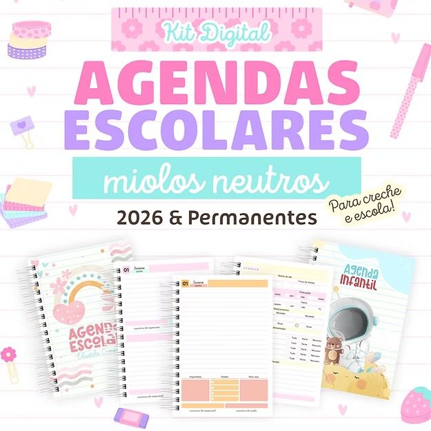 2-agendas escolares 2026 e permanentes Arquivo Agendas Escolares 2026 e Permanentes - Imagem 1