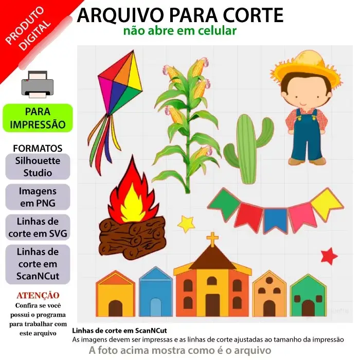 2023 - TOPPO E CORTE - Festa Junina Menino Igrejinha Arquivo Topo Festa Junina Menino Cidade - Imagem 1