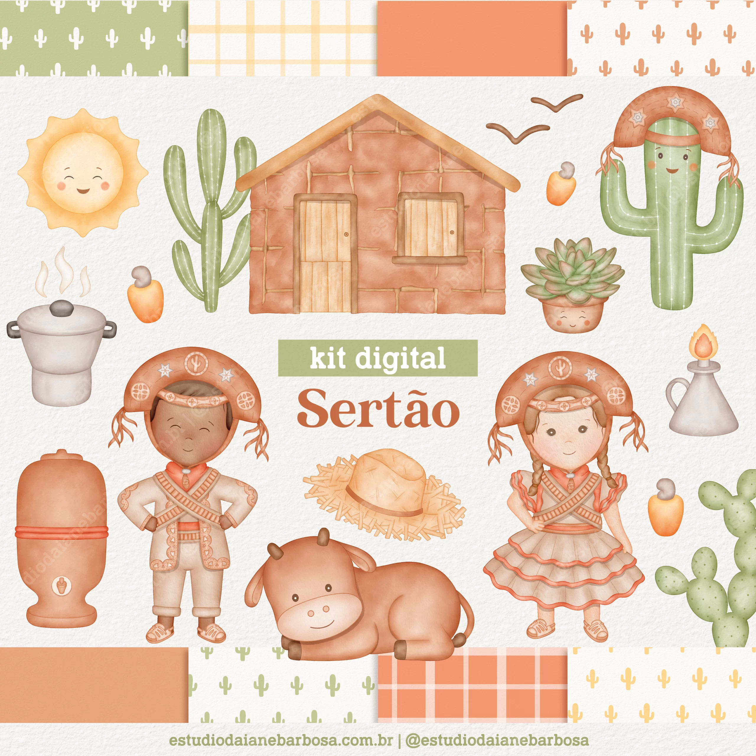 2024 - Sertão - Nordeste - Daiane Barbosa Kit Digital Casal do Sertão - Imagem 1