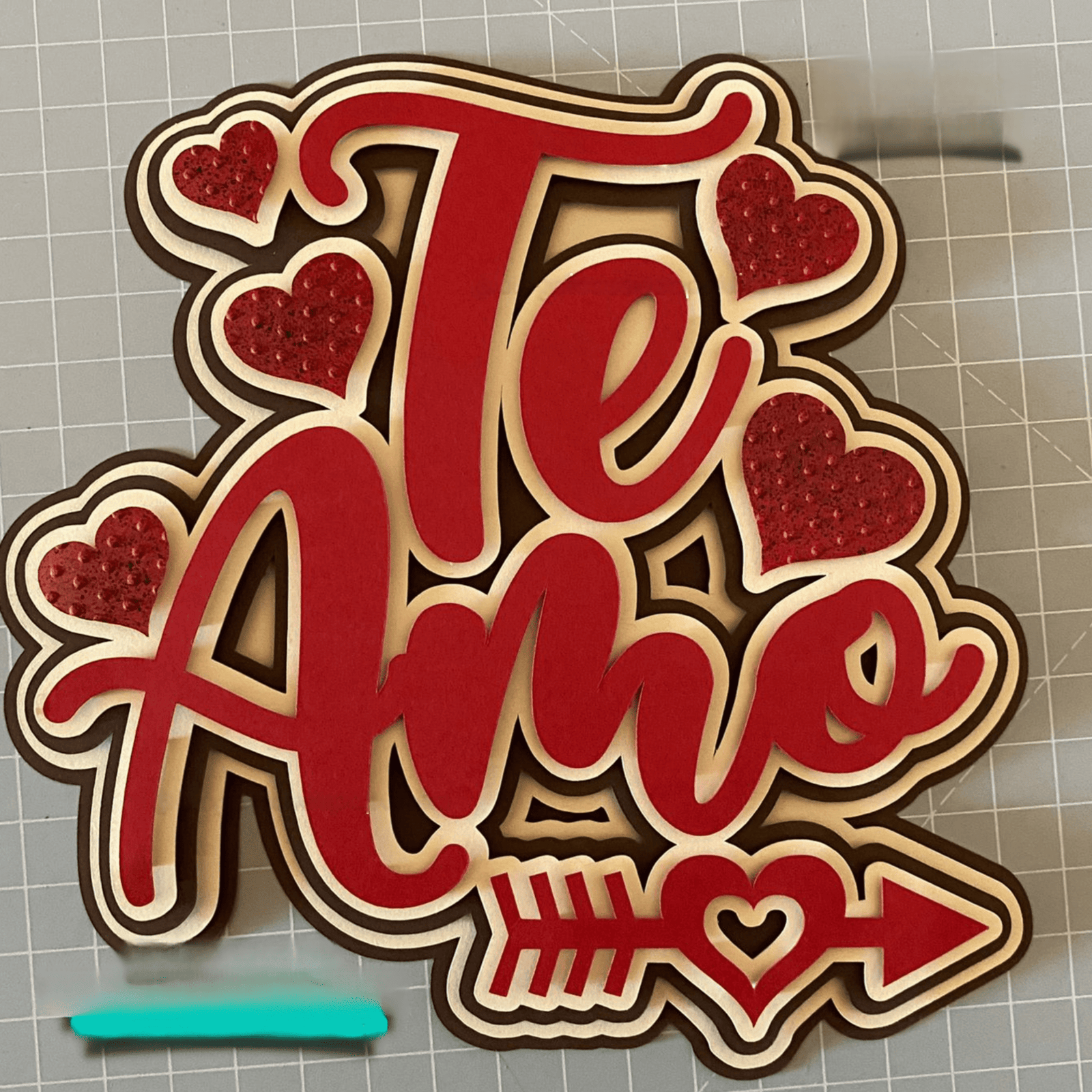 2024 - TE AMO FLEXA - DICAS DE PAPELEIRA Arquivo Topo Namorados Te amo muito Flecha - Imagem 1