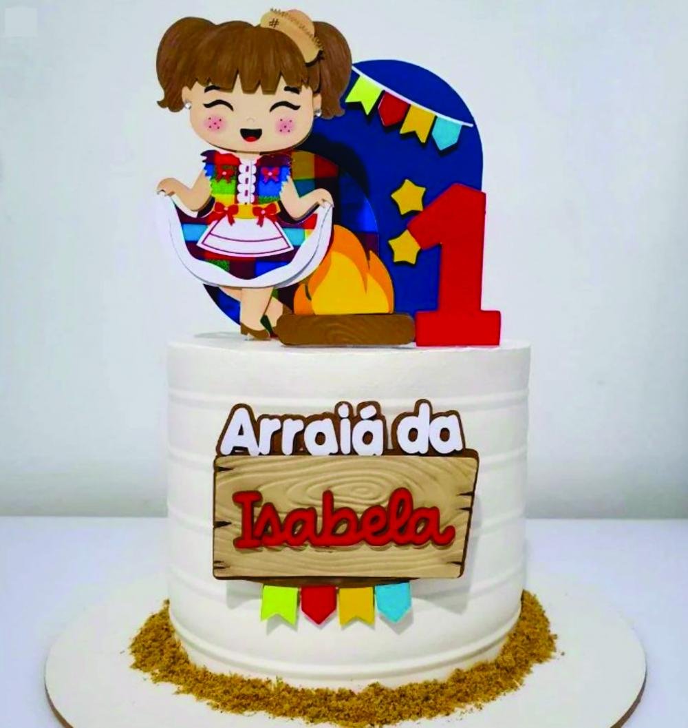 2024 - Topo Arraiá da Isabela Arquivo Topo Festa Junina Arraiá Menina - Imagem 1