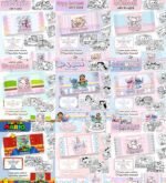 Arquivo Combo Cards de Colorir - 100 temas - Imagem 2