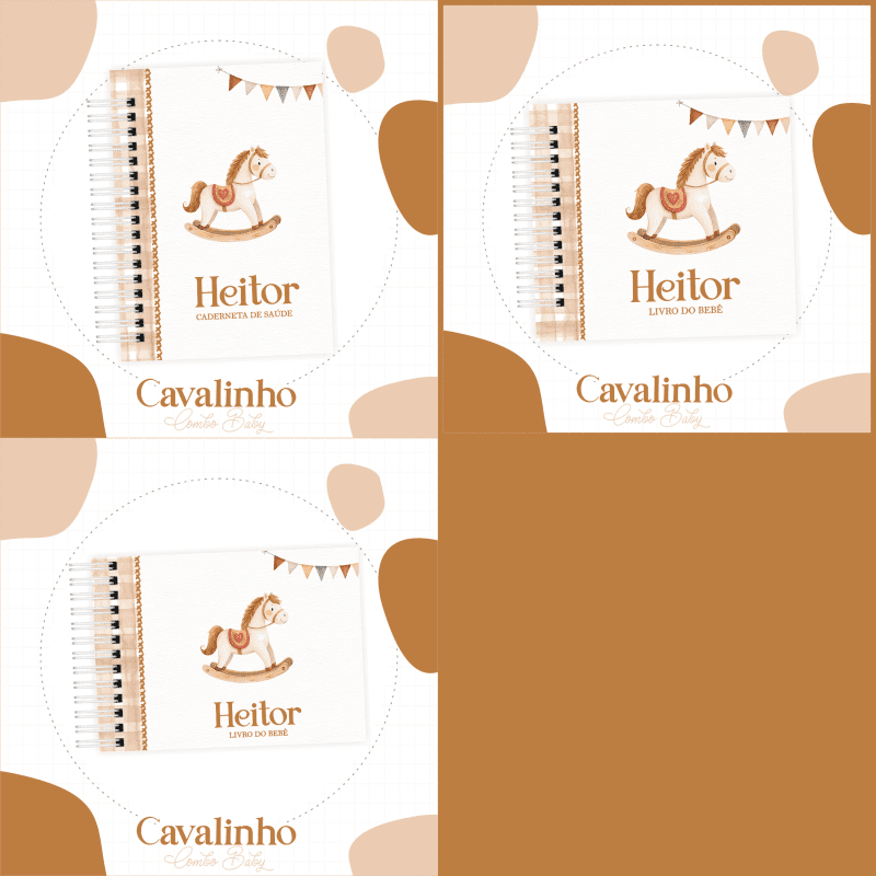 23- CAVALINHO Arquivo encadernação baby cavalinho - Imagem 1