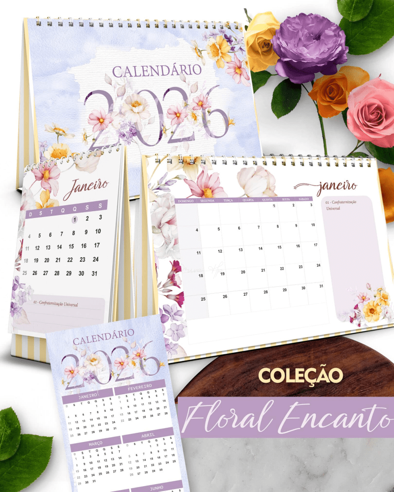 27-ENCANTO - CALENDÁRIOS 2026 Arquivo Encanto Calendários 2026 - Imagem 1