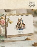 Arquivo Calendário de Mesa Santinhos A5 Horizontal +12 Capas - Imagem 6