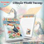 Arquivo Bloquinho A6 Coleção Floral Tucano