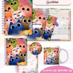 Arquivo Combo Caderno Gatinho