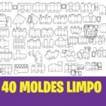 Arquivo de Corte 40 Moldes Limpos