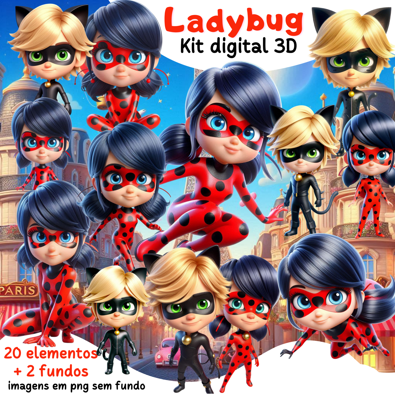 44 - Ladybug 3D Kit Digital LadyBug - Imagem 1