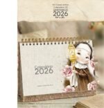 Arquivo Kit com 12 Capas para Calendários de Mesa A5 2026 Santinhos - Imagem 6