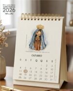 Arquivo Mini Calendário de Mesa A6 Santinhos 2026 - Imagem 4