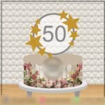 Arquivo Topo de Bolo 50 ANOS CIRCULAR ESTRELA