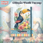 Arquivo Caderno Colegial Coleção Floral Tucano