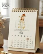Arquivo Mini Calendário de Mesa A6 Santinhos 2026 - Imagem 6