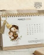 Arquivo Calendário de Mesa Santinhos A5 Horizontal +12 Capas - Imagem 8
