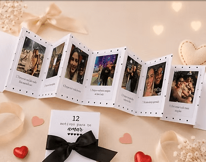 7-Cartão 12 Motivos para Te Amar Arquivo Dia dos Namorados 12 Motivos para Te Amar - Imagem 1