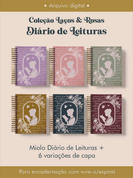 7-Diario de Leituras Coleção Laços e Rosas Wireo Arquivo Diário de Leitura Coleção Laços e Rosas Wire-o - Imagem 1