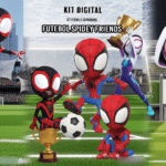 Kit Digital Futebol Homem Aranha e Amigos