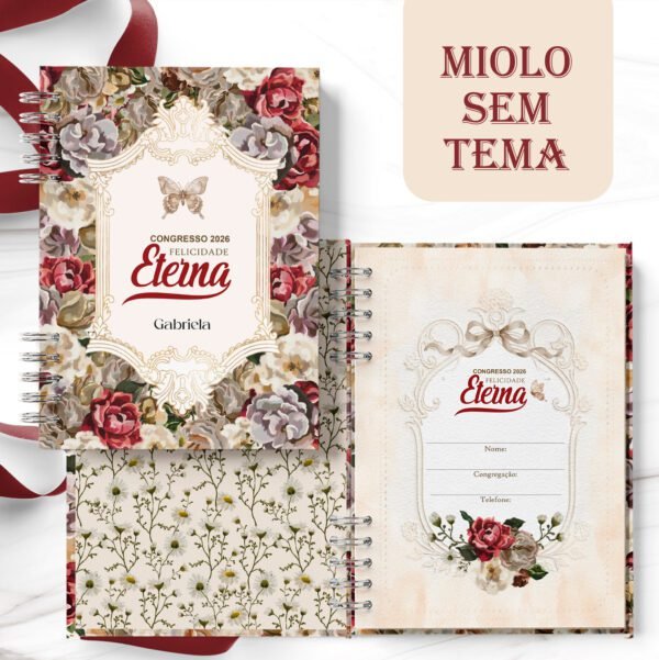 8-Congresso 2026 SEM TEMA Arquivo Caderno Congresso 2026 Felicidade Eterna Neutro SEM TEMA - Imagem 1